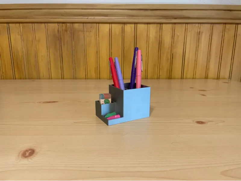 my sisters first model: pencil box
