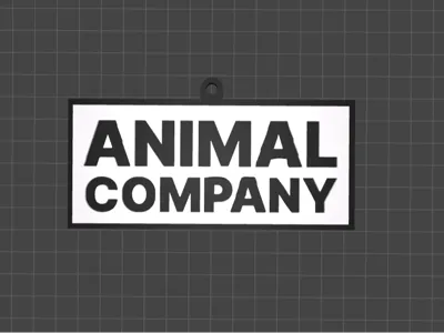 Animal company keychain