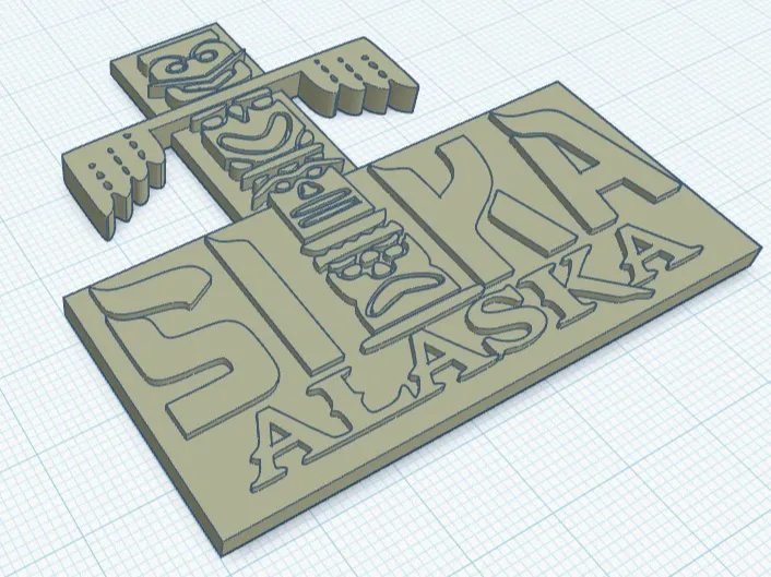 Sitka Alaska Ref Magnet