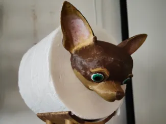 chihuahua porta rolo