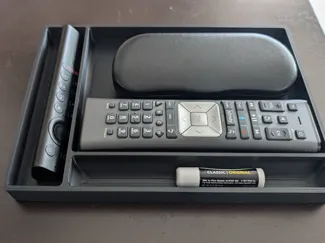 Tray for TV Remotes, Glasses and Chapstick