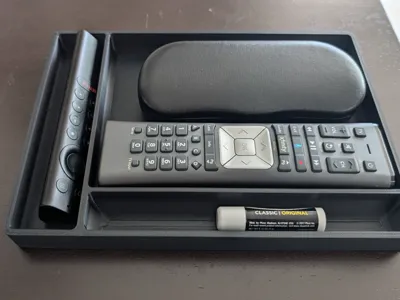 Tray for TV Remotes, Glasses and Chapstick