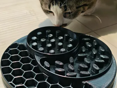 Multi level pet slow feeder