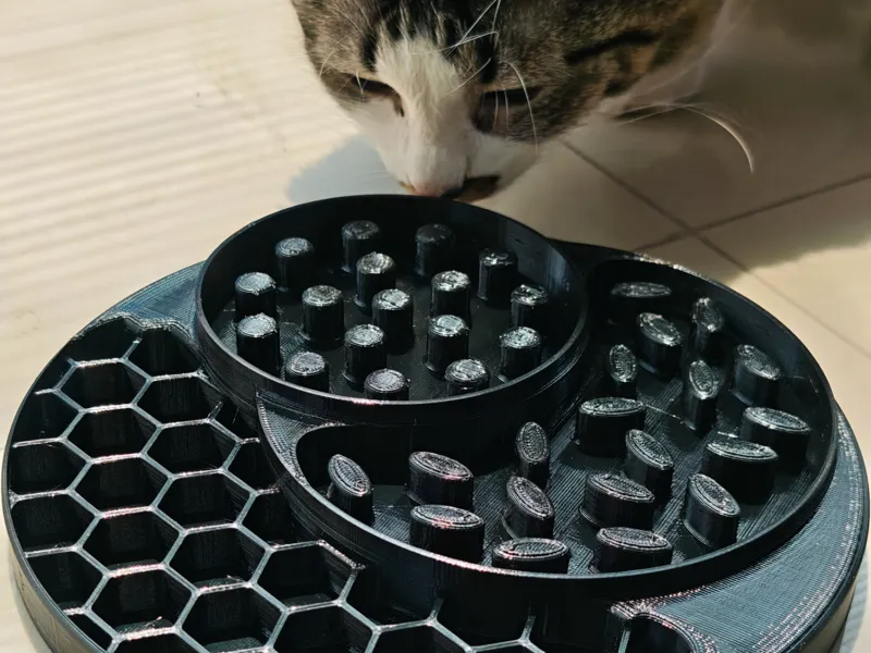 Multi level pet slow feeder