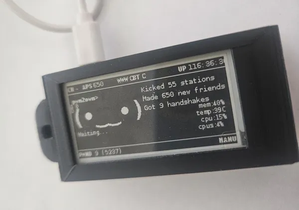 Boîtier Pwnagotchi pour Raspberry Pi Zero