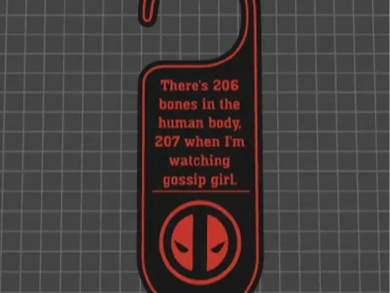 door sign / deadpool