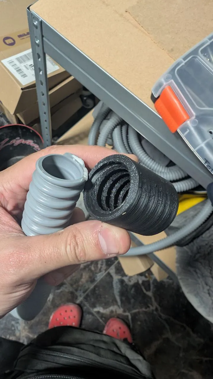 Joint for PVC flexible tube Heliplast  ELECTROFLEX