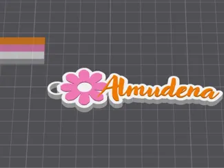 Keychain for Almudena name
