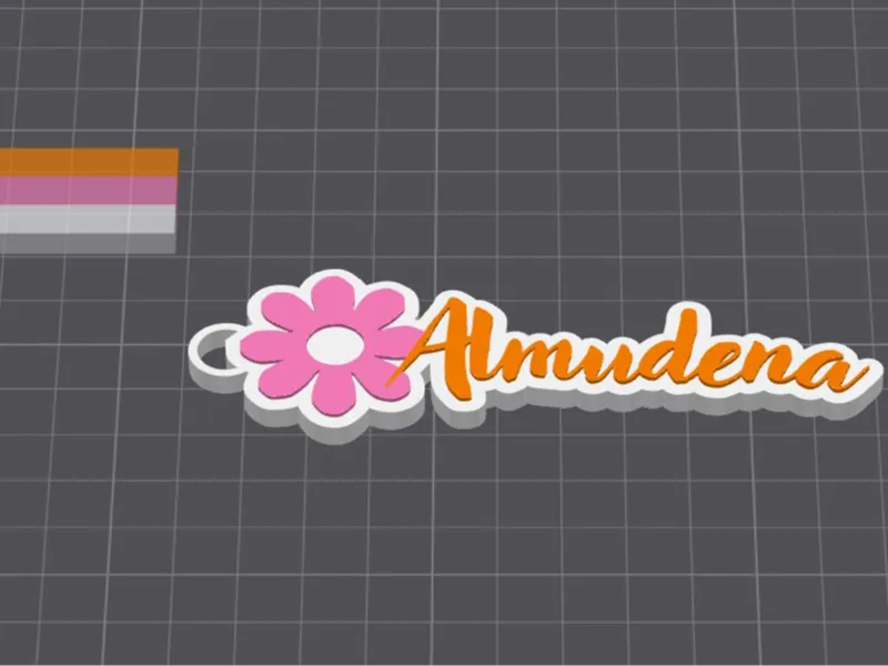 Keychain for Almudena name