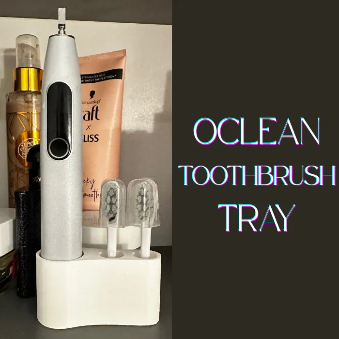 Oclean elite ulstrasonic tooth brush tray organize