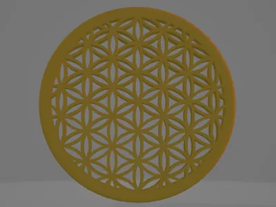 Coaster with a pattern