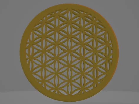 Coaster with a pattern