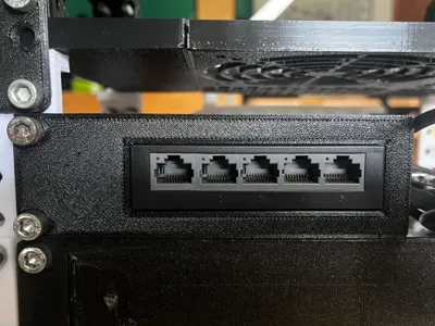 10" Rack TP Link 5 Port Switch Holder Half Size