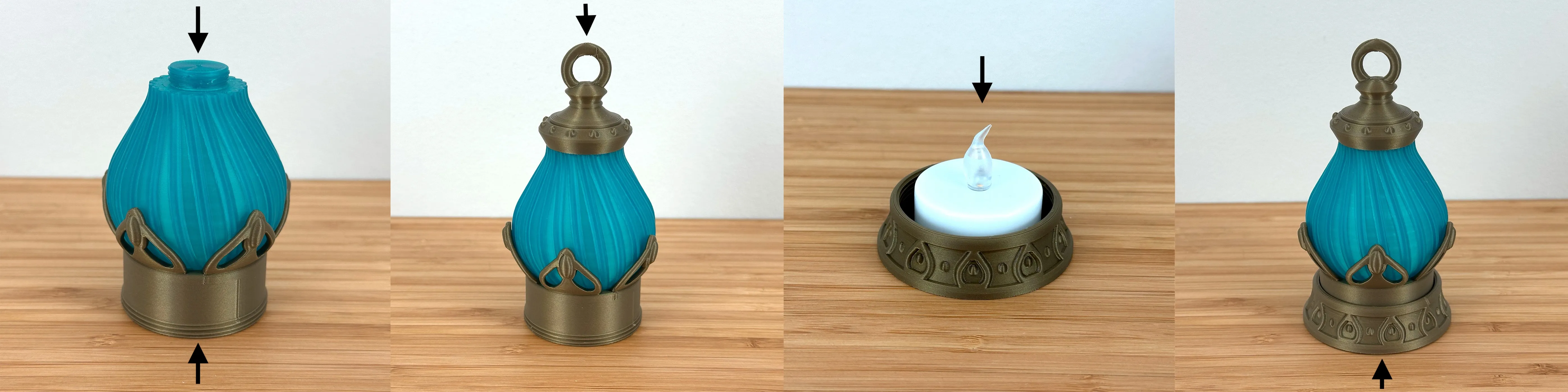 Fantasy Mini Tea Light Lantern - Free 3D Print Model - MakerWorld