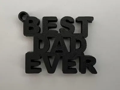 "BEST DAD EVER" Key Chain for Father's Day