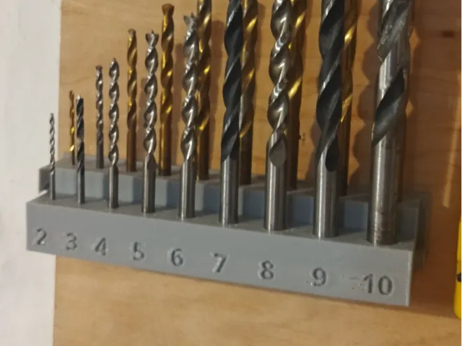 rotatable drill bit wall mount