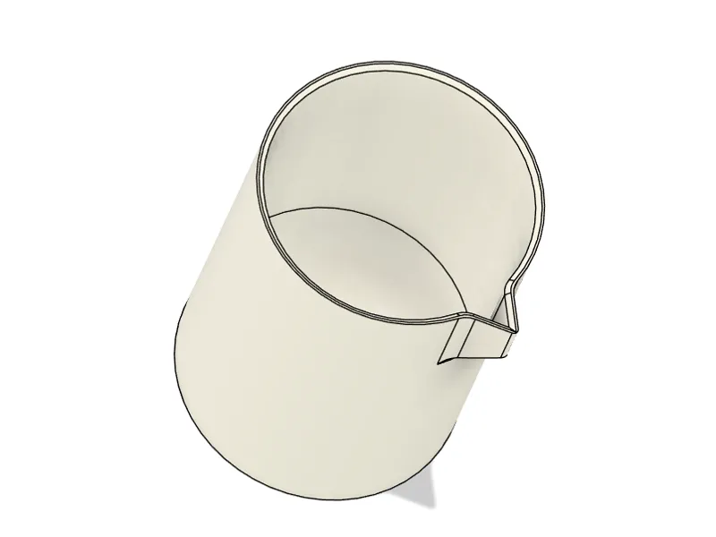 Broc verseur de 60mm de diamètre 80mm de haut