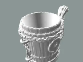 Viking themed can holder