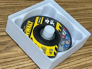 Gridfinity angle grinder disc storage