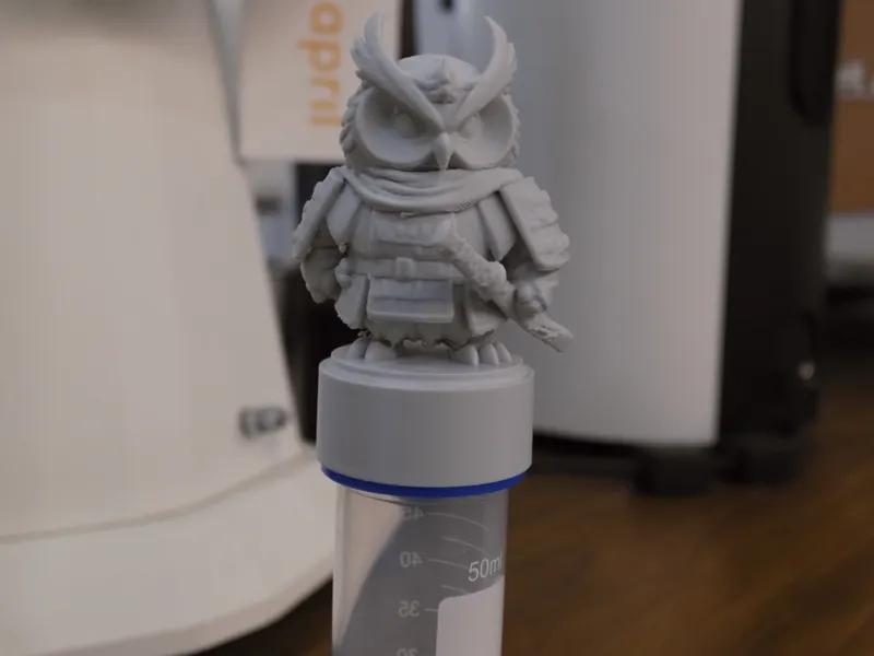 武士猫头鹰咖啡试管装饰盖