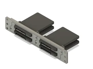 10' Server Rack Panel - 1U - 2 - 4 x 2.5' SSD/HDD