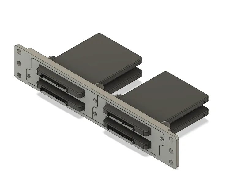 10' Server Rack Panel - 1U - 2 - 4 x 2.5' SSD/HDD