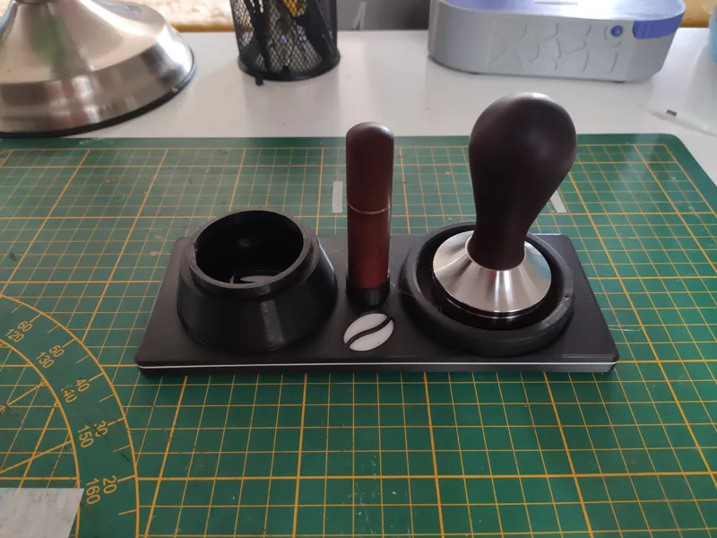 Espresso Dosing Funnel, DTB and Tamper Stand