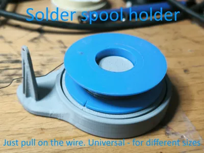 Solder spool holder