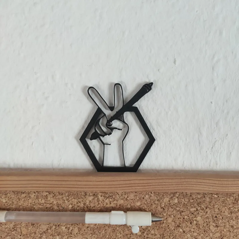 Penspinning 2D Wall Art