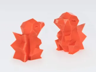 Low Poly Cyndaquil Pokemon