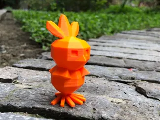Low Poly Torchic Pokemon