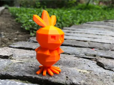 Low Poly Torchic Pokemon