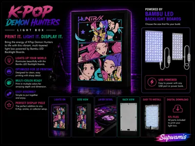 Kpop Demon Hunters 6 color Lightbox