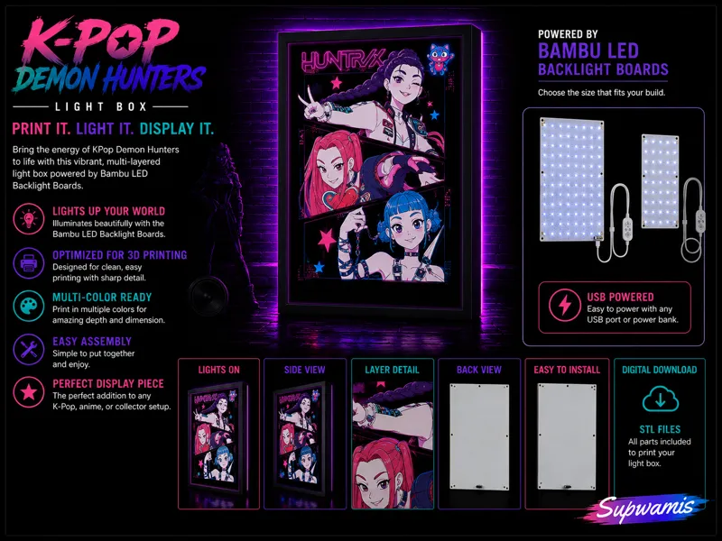 Kpop Demon Hunters 6 color Lightbox 2