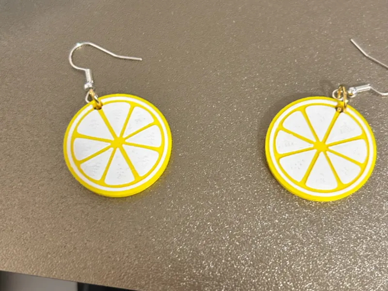 Lemon Slice Earrings
