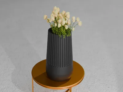Big Ribs Vase Planter