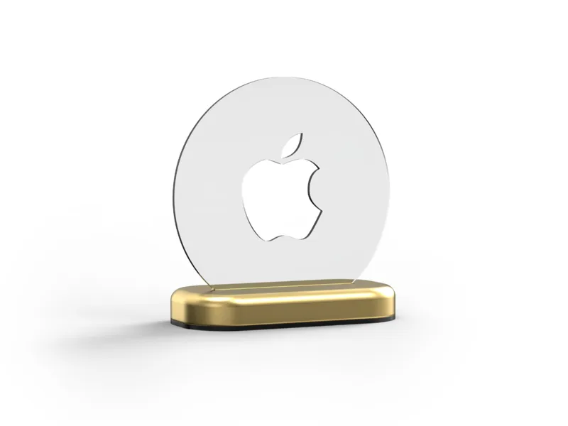 苹果APPLE-24k黄金奖杯摆件（无支撑）库克特朗普/MADE IN USA 