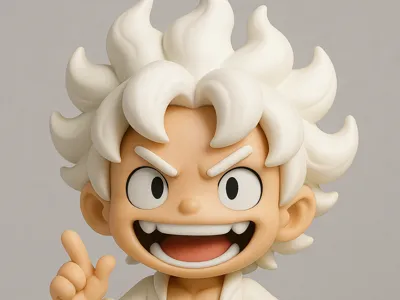 chibi gear 5 luffy