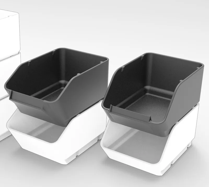 Rugged Stackable Boxes with Labelholder