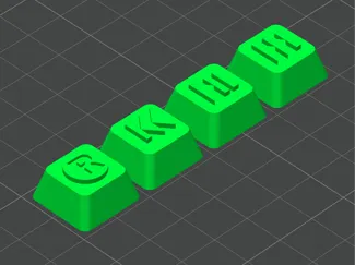 XDA media keys for Keychron