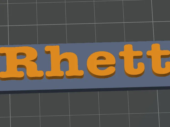 Customizable simple name tag