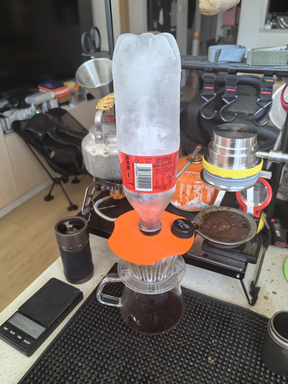 Cold Drip Coffee Hack - Threaded Connection - With Lid Storage by ...
