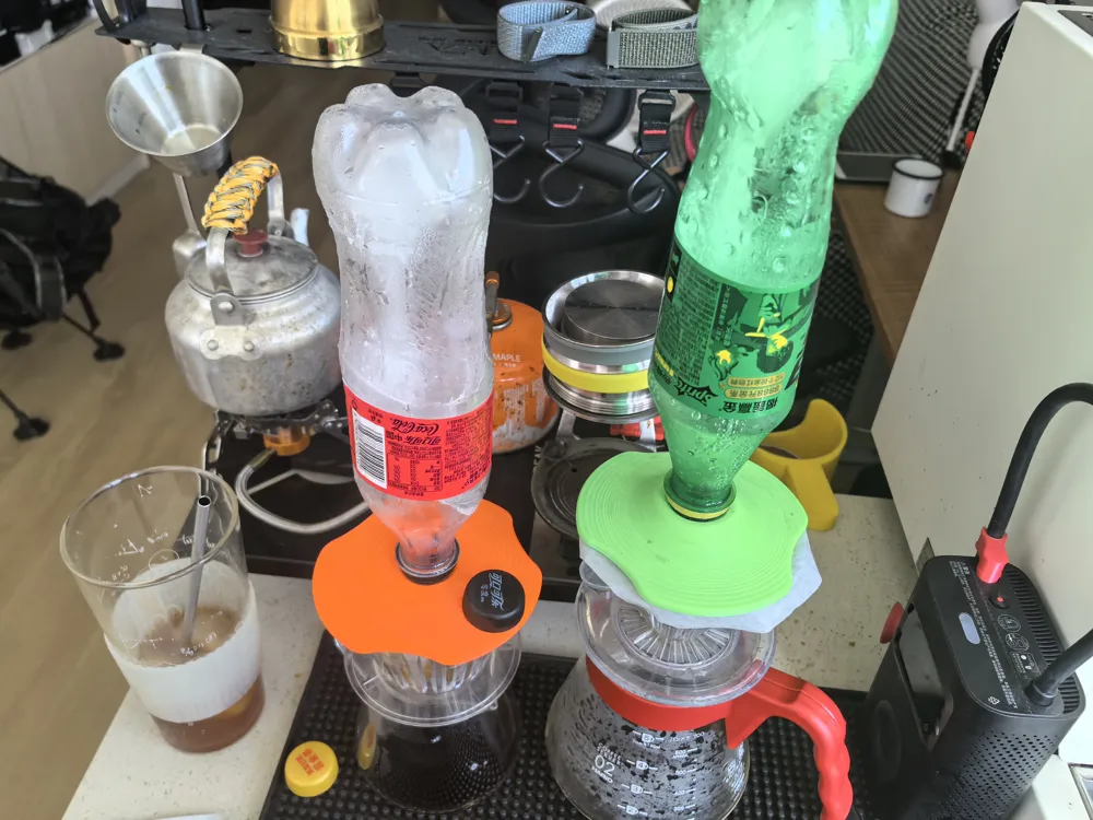 Cold Drip Coffee Hack - Threaded Connection - With Lid Storage by ...