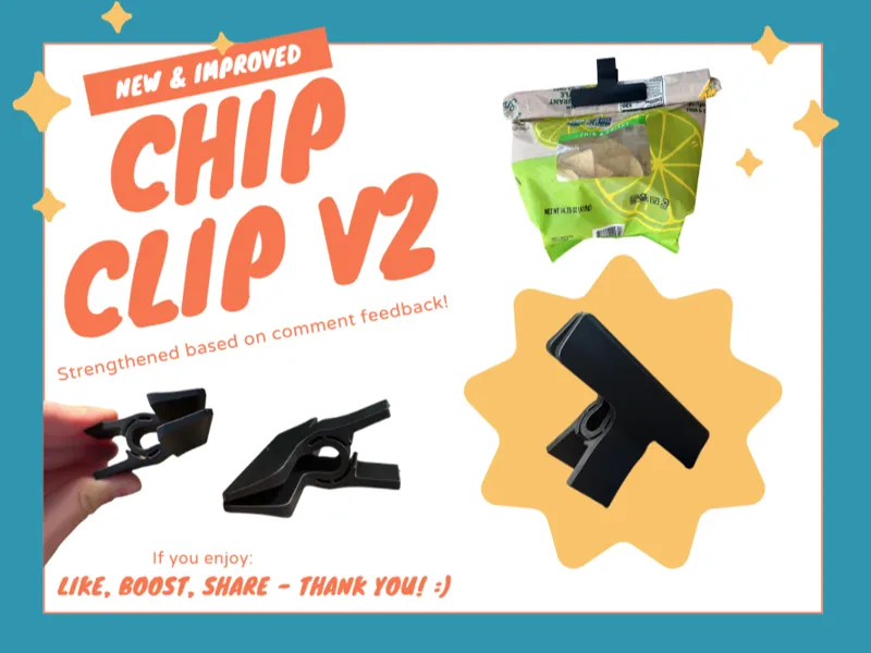 Print in Place Chip Clip V2
