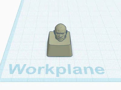 The Rock  key cap