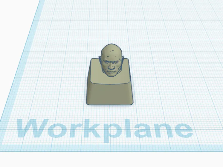 The Rock  key cap