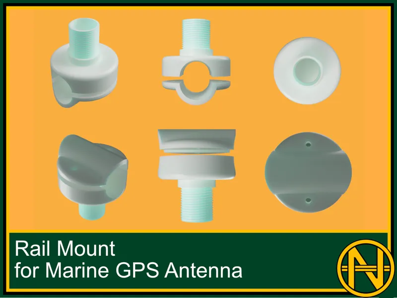 Rail Mount for Marine GPS Antenna