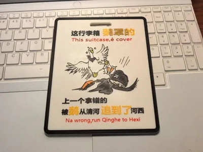 Yan Yun Sixteen Sounds—Luggage Tag