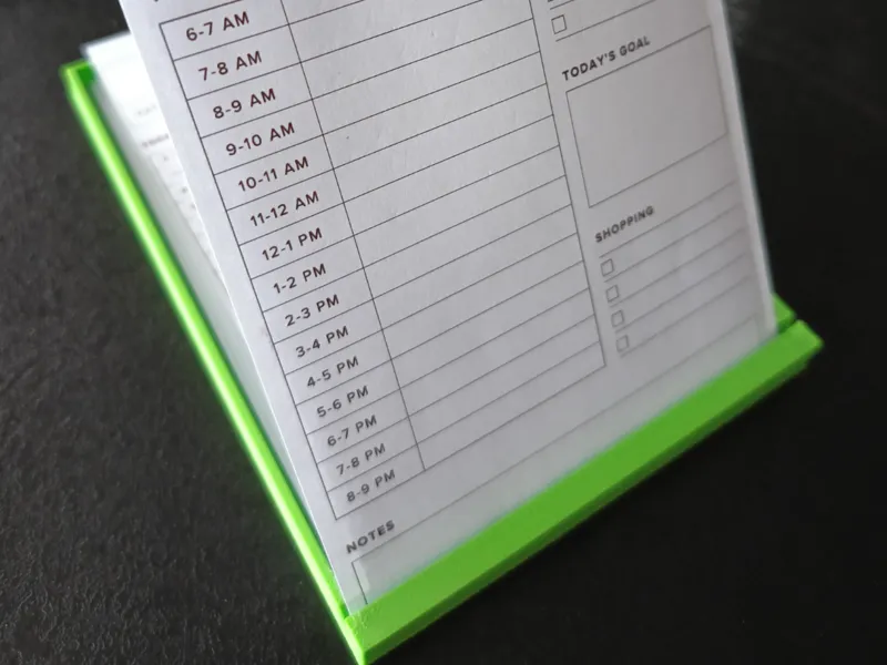 Daily Planner Tray - paper version