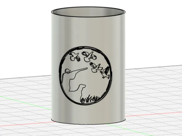 koozie with hunting picture